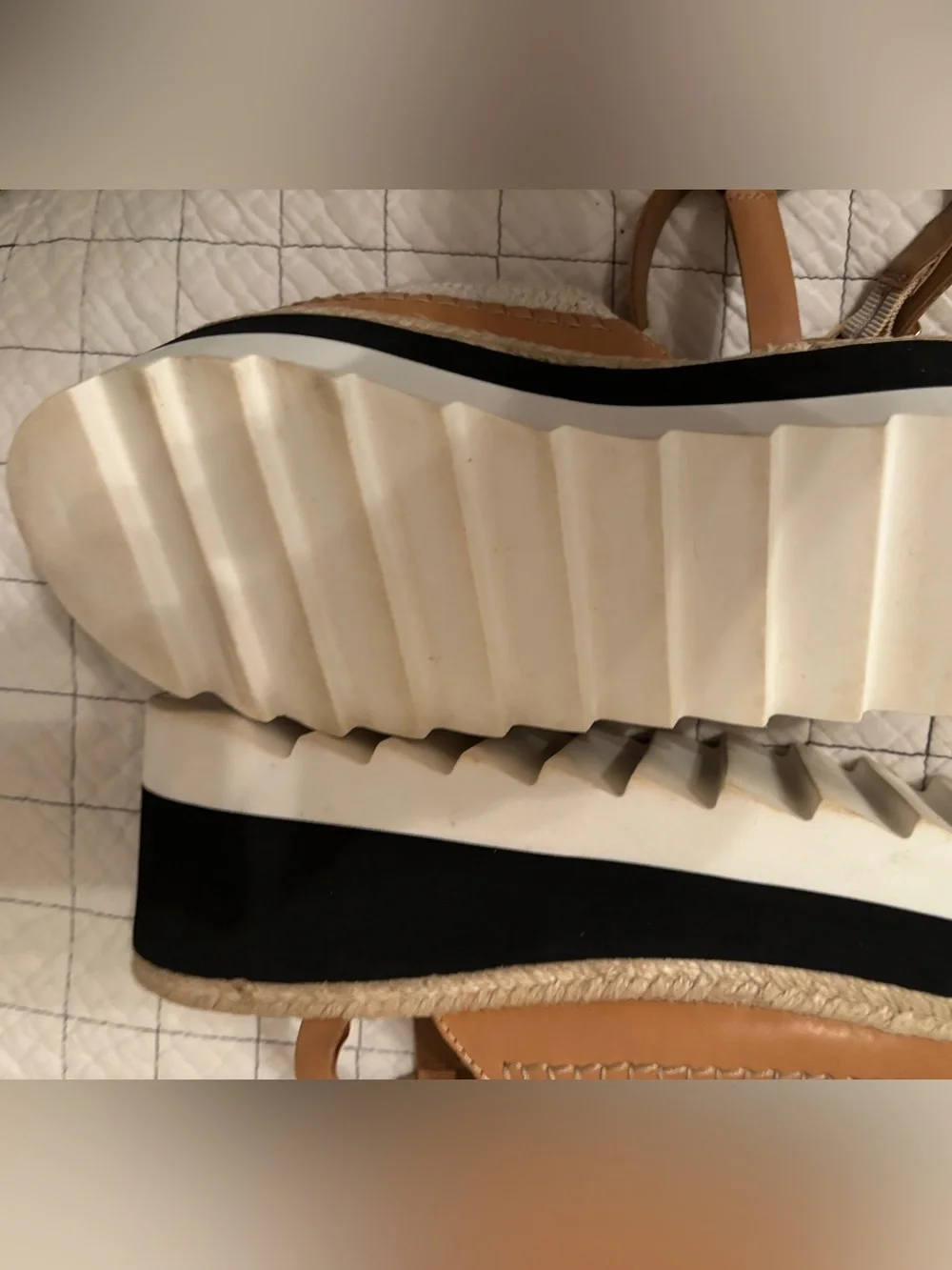 Free People Women's Morning in Mykonos platform espadrille wedges 7.5